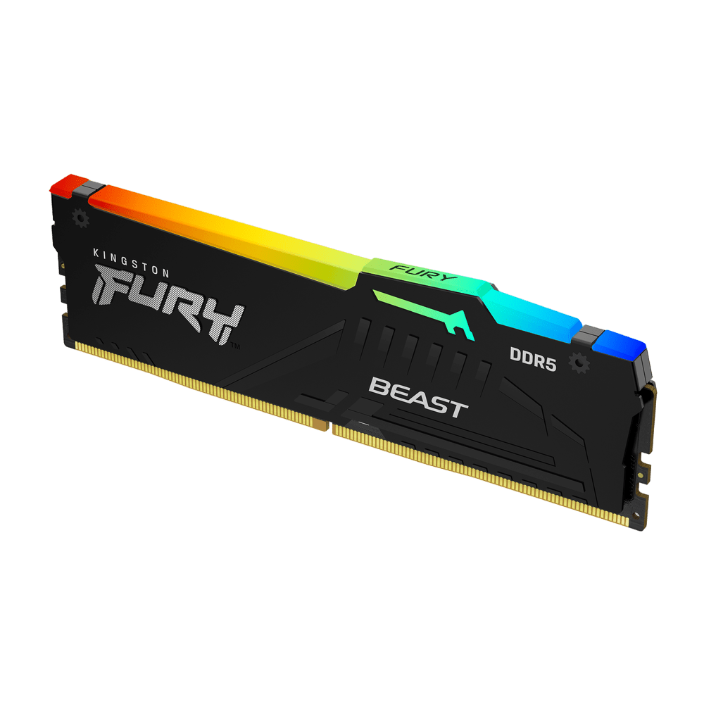 Kingston Fury Beast RGB 32GB DDR5 5200MHz Desktop Memory - Vektra Computers LLC Kingston Fury Beast RGB 32GB DDR5 5200MHz Desktop Memory - Vektra Computers LLC
